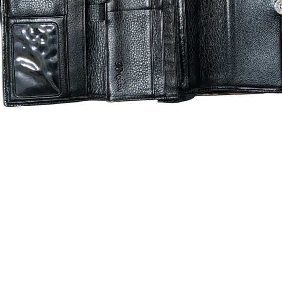 Brighton Black Croc-Embossed Leather Crossbody Wallet – EUC - Picture 5 of 6